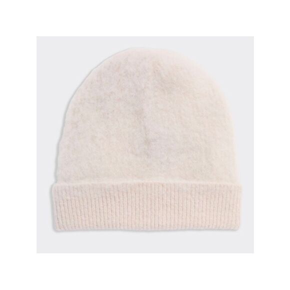 Vineyard Vines OS Ivory Marshmallow Wool Blend Knit Beanie Hat main image 12